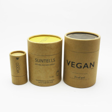 Tea paper tube packaging food grade push up kraft paper tube with custom printed  PT-06S